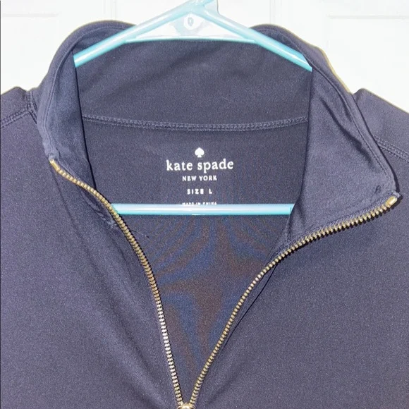 Kate Spade Navy Athletic Jacket with Eyelet Hem - Picture 2 of 5